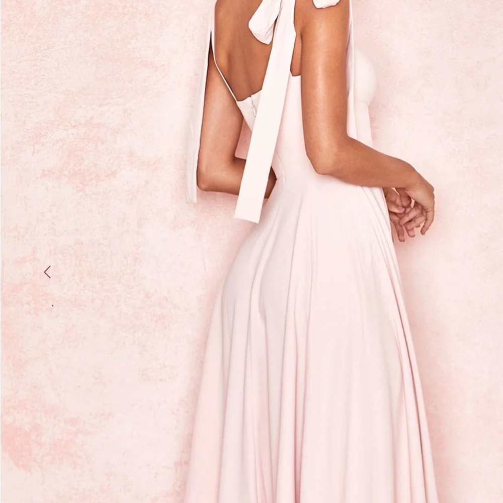 BNWT House of CB ALICIA Blush Pink Midi Sundres - Picture 3 of 4